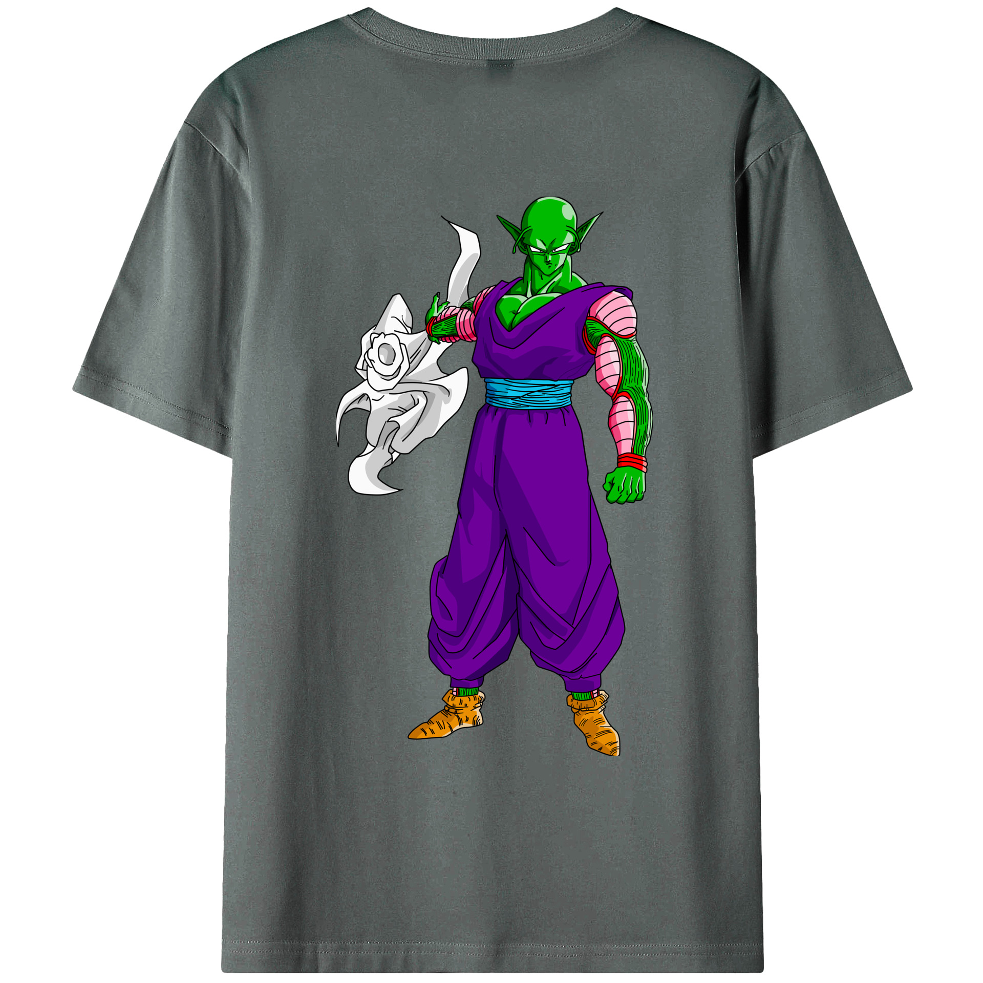 （画像用） ドラゴンボール ピッコロ DRAGON BALL Piccolo 綿100％ メンズ半袖Tシャツ（バックプリント） 通気性